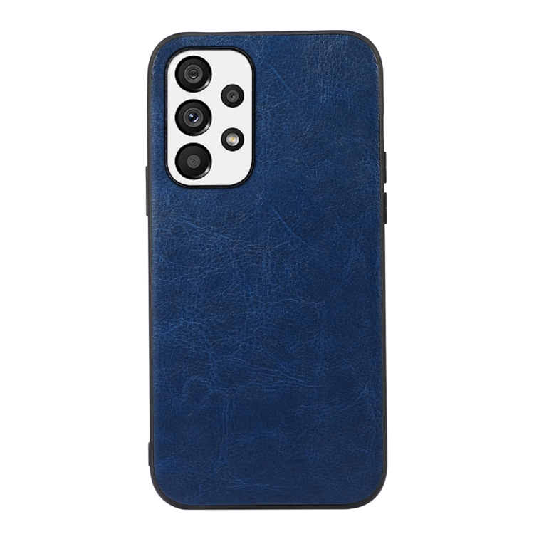 

For Samsung Galaxy A53 5G Crazy Horse Texture PU Phone Case(Blue)