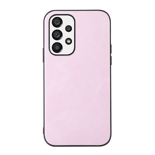 

For Samsung Galaxy A33 5G Cowhide Texture PU Phone Case(Pink)