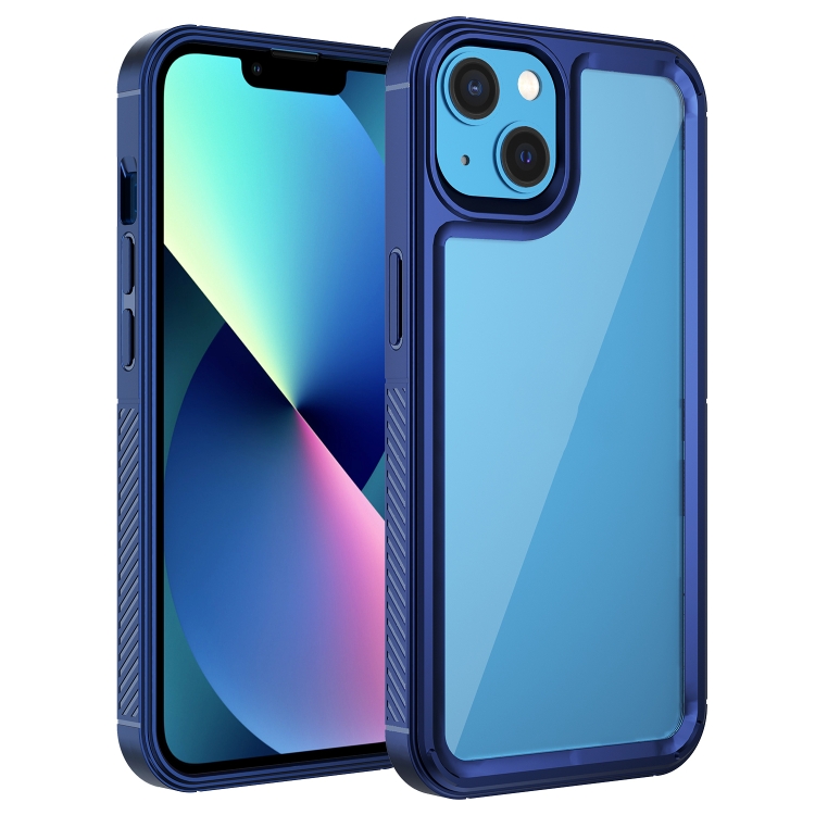 

Forerunner TPU+PC Phone Case For iPhone 13 mini(Blue)