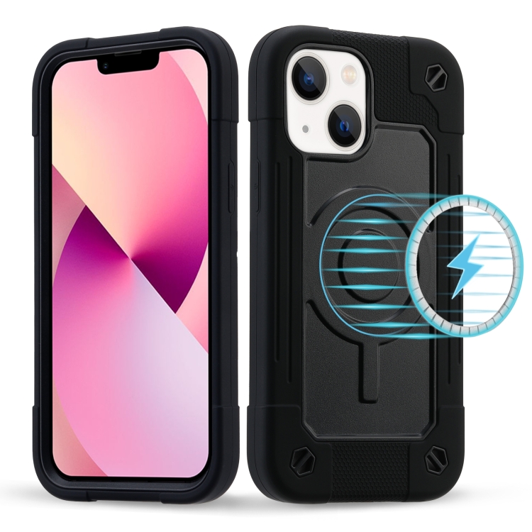 

Colorful Magsafe Magnetic Phone Case For iPhone 13(Black)