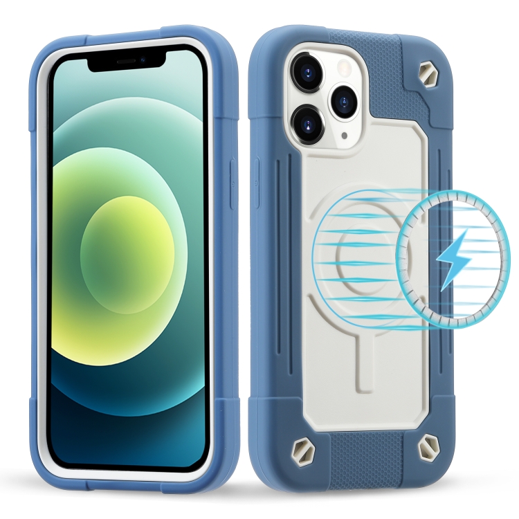

Colorful Magsafe Magnetic Phone Case For iPhone 12 / 12 Pro(Daisy Blue)