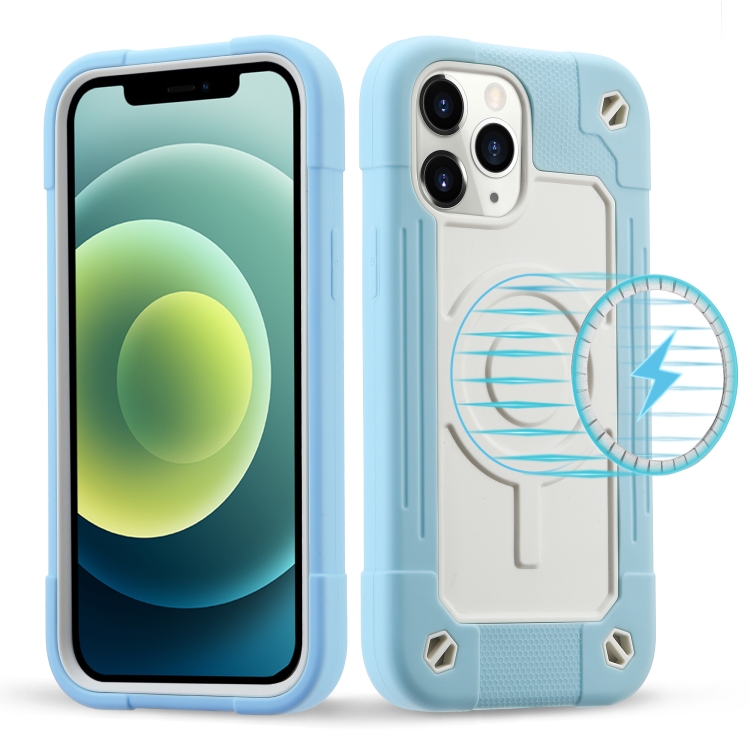 

Colorful Magsafe Magnetic Phone Case For iPhone 12 Pro Max(Ice Blue)