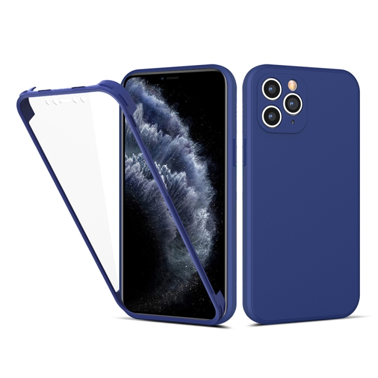

Imitation Liquid Silicone 360 Full Body Case For iPhone 11 Pro(Blue)