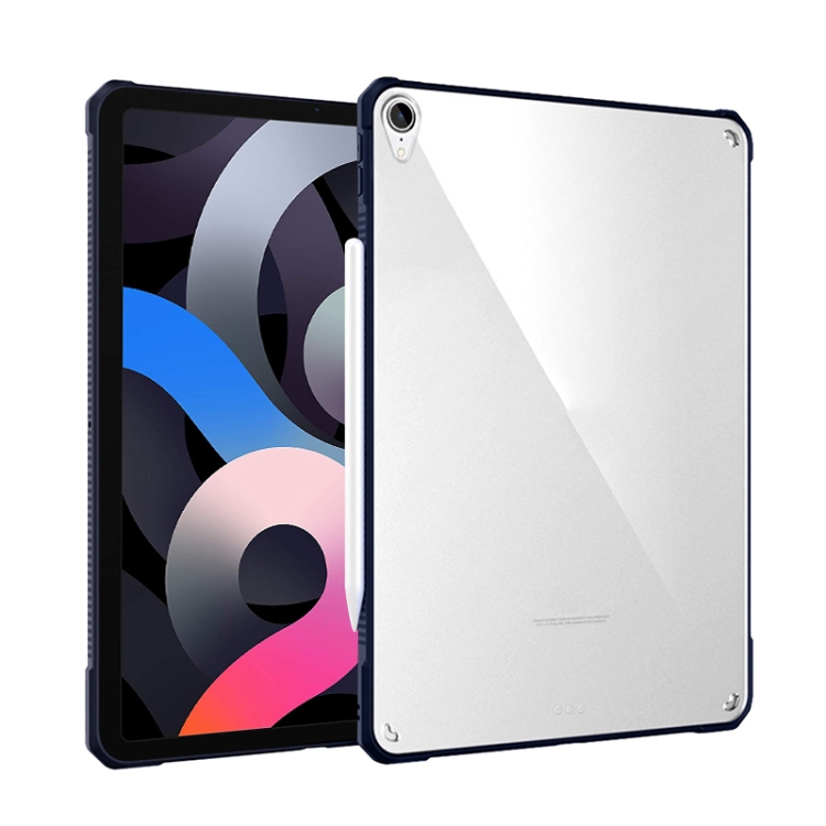 

PC+TPU Transparent Shockproof Tablet Case For iPad Air 2020 / 2022(Blue)