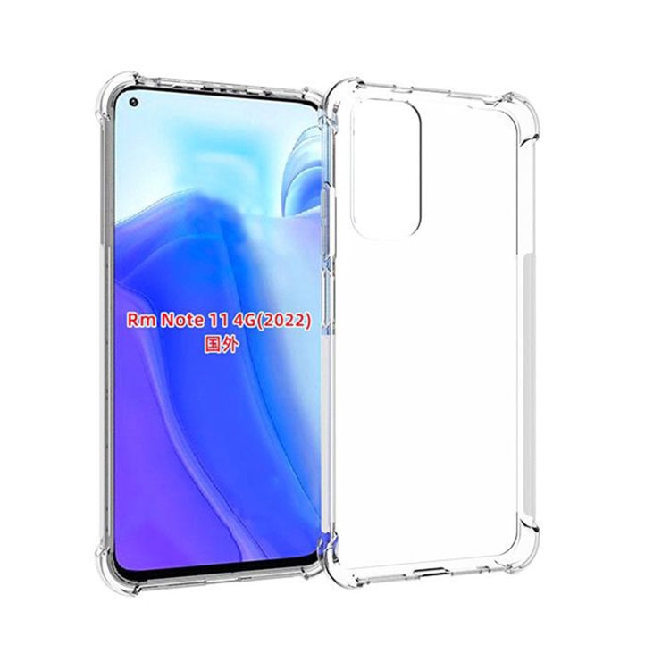 

For Xiaomi Redmi Note 11S Shockproof Non-slip Thickening TPU Phone Case(Transparent)