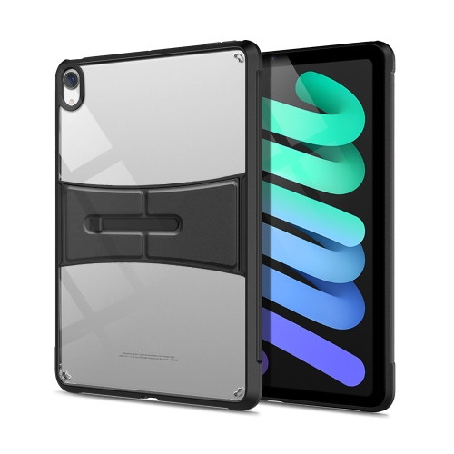 

PC+TPU Transparent Holder Tablet Case For iPad mini 6(Black)