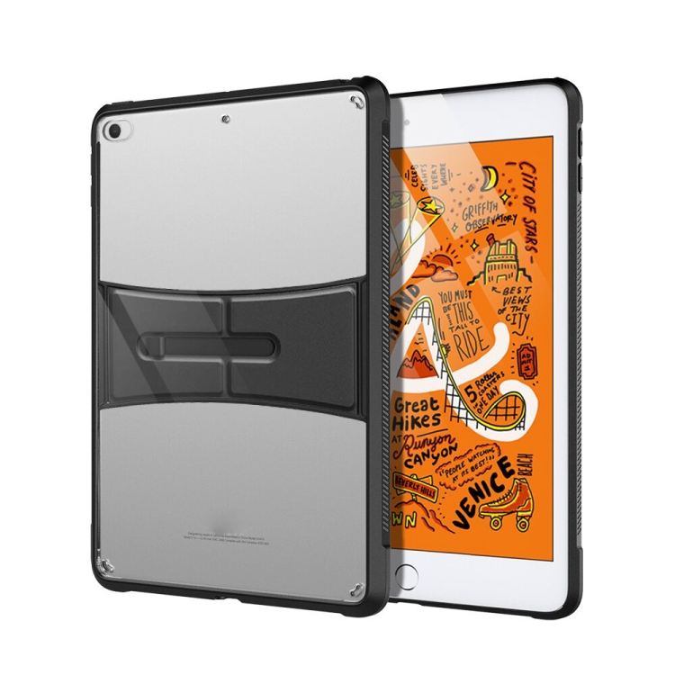 

PC+TPU Transparent Holder Tablet Case For iPad mini 2019(Black)