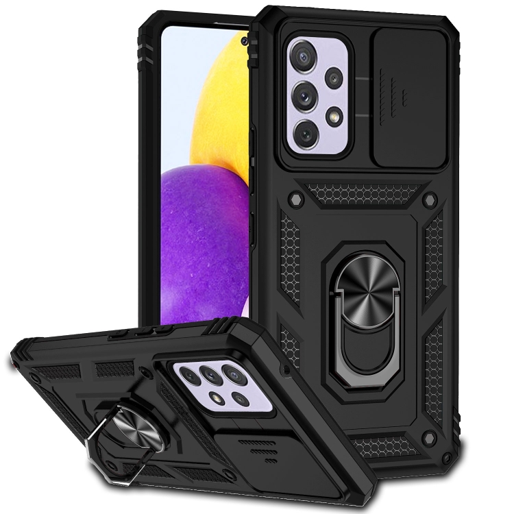 

For Samsung Galaxy A53 5G Sliding Camshield Holder Phone Case(Black)