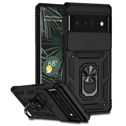 

For Google Pixel 6 Pro Sliding Camshield Holder Phone Case(Black)
