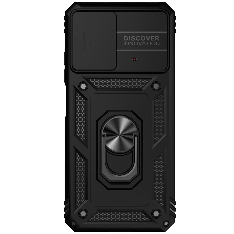 

For Xiaomi Poco M4 Pro Sliding Camshield Holder Phone Case(Black)