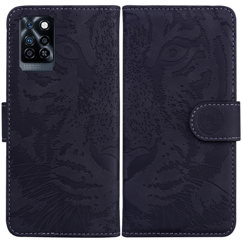 

For Infinix Note 11 Tiger Embossing Pattern Horizontal Flip Leather Phone Case(Black)