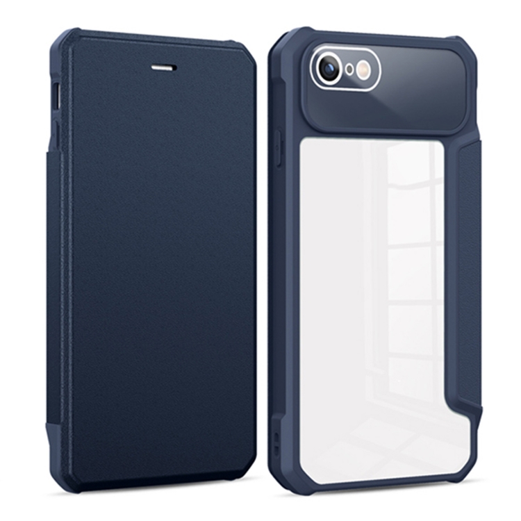 

Magnetic Flip Leather Phone Case For iPhone SE 2022 / SE 2020 / 8 / 7(Blue)