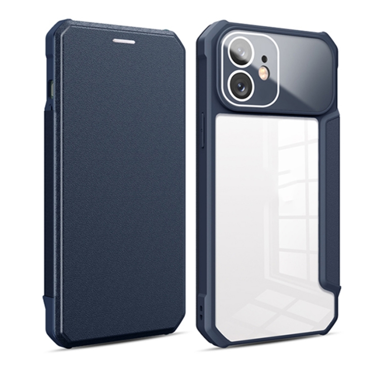 

Magnetic Flip Leather Phone Case For iPhone 12(Blue)