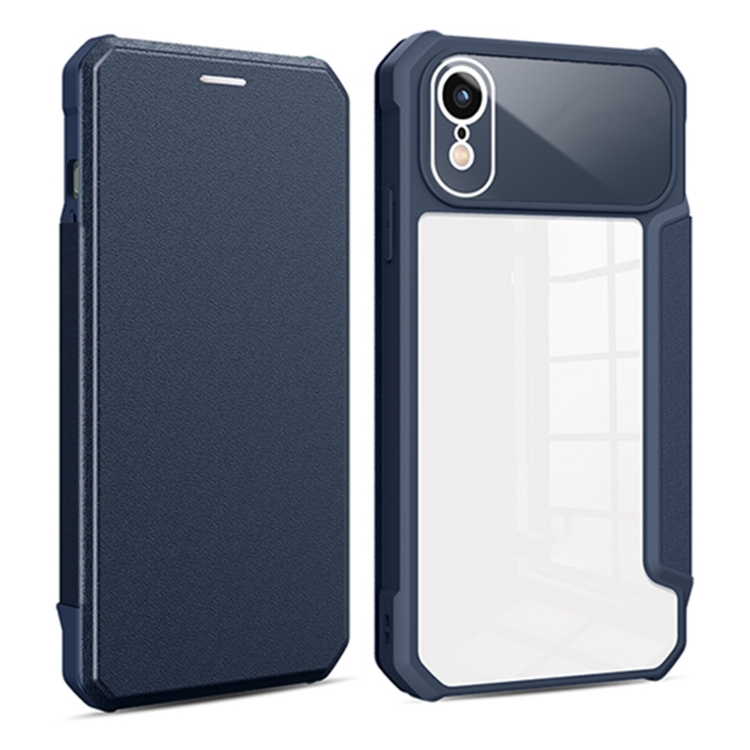 

Magnetic Flip Leather Phone Case For iPhone XR(Blue)