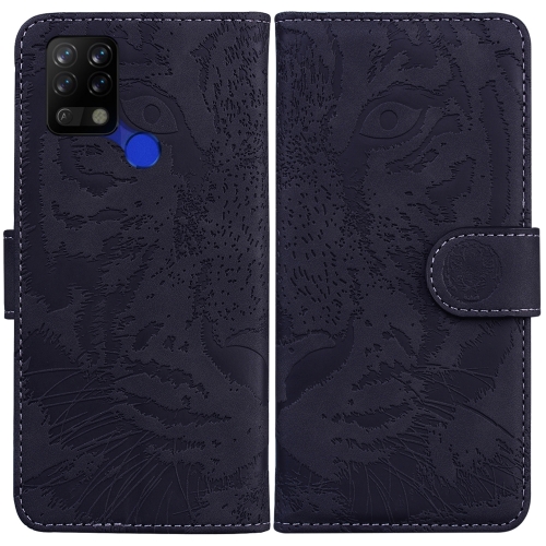 

For Tecno Pova LD7 Tiger Embossing Pattern Horizontal Flip Leather Phone Case(Black)