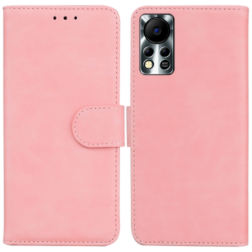 

For Infinix Hot 11S NFC X6812B Skin Feel Pure Color Flip Leather Phone Case(Pink)