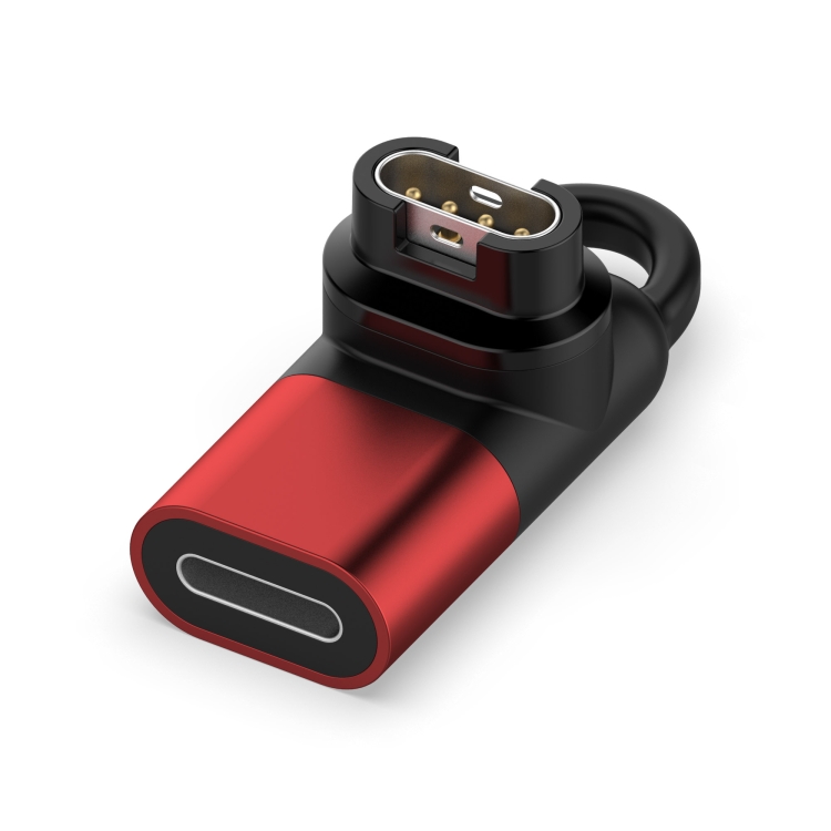 

For Garmin Fenix 7/Venu 2 Plus/Instinct 2 8 Pin Female Watch Charging Adapter(Red)