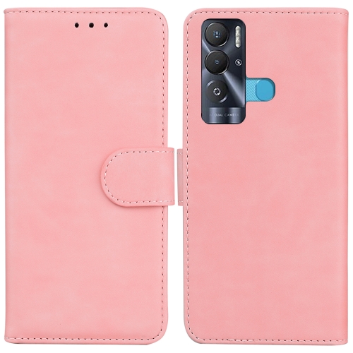 

For Tecno Pova Neo LE6 Skin Feel Pure Color Flip Leather Phone Case(Pink)