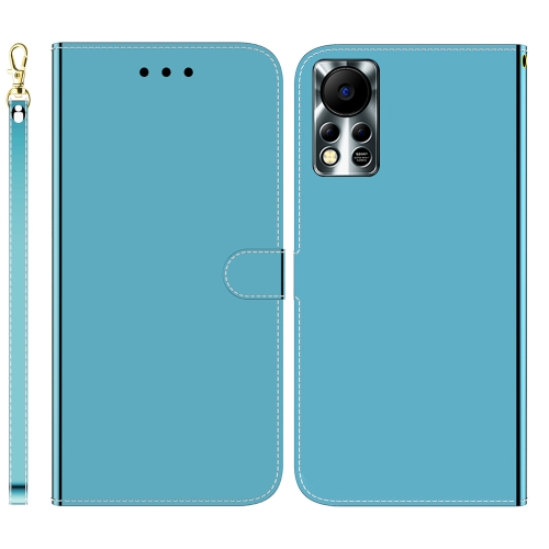 

For Infinix Hot 11S NFC X6812B Imitated Mirror Surface Horizontal Flip Leather Phone Case(Blue)