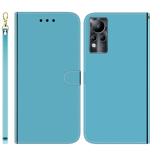 

For Infinix Note 11 Imitated Mirror Surface Horizontal Flip Leather Phone Case(Blue)