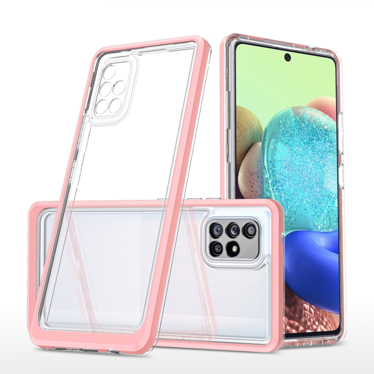 For Samsung Galaxy A71 5G Clear Acrylic+PC+TPU Shockproof