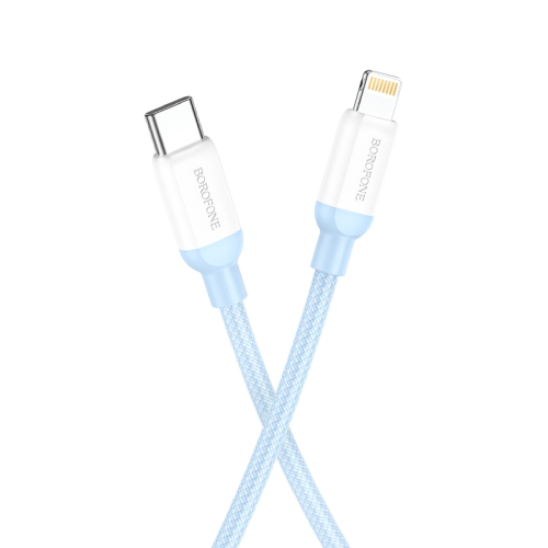 

Borofone BX68 2.4A USB-C / Type-C to 8 Pin PD Charging Data Cable, Length:1m(Blue)