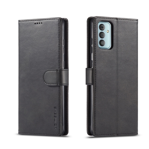 

For Samsung Galaxy A23 5G LC.IMEEKE Calf Texture Leather Phone Case(Black)