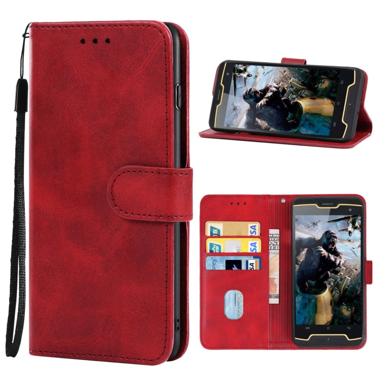 

Leather Phone Case For CUBOT King Kong(Red)