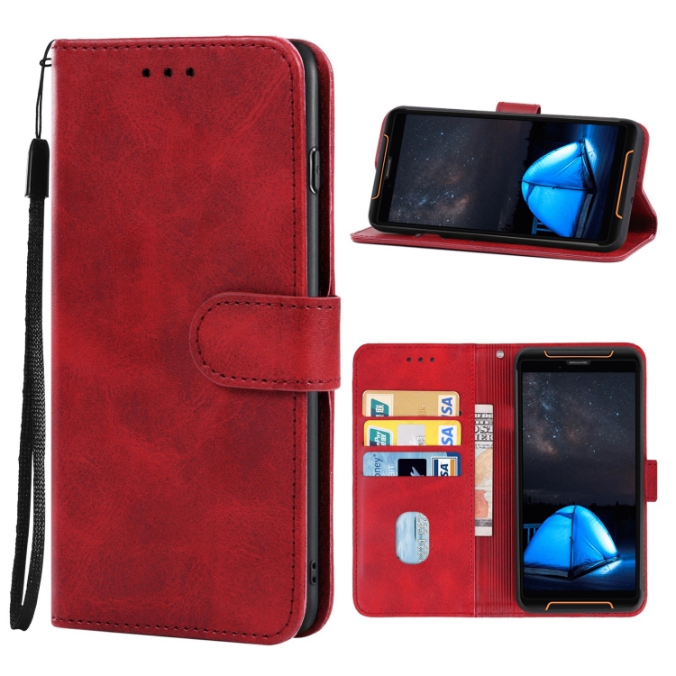

Leather Phone Case For CUBOT King Kong 3(Red)