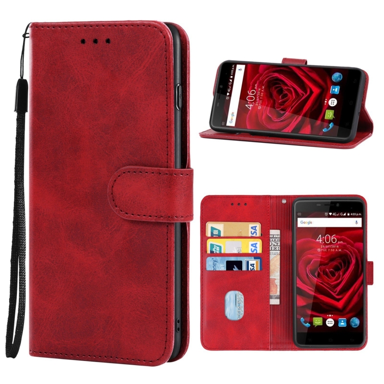 

Leather Phone Case For CUBOT Max(Red)