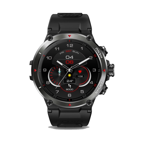 

Zeblaze Stratos 2 1.3 inch AMOLED Screen Smart Watch, Support Sleep Monitoring / Heart Rate Monitoring(Black)