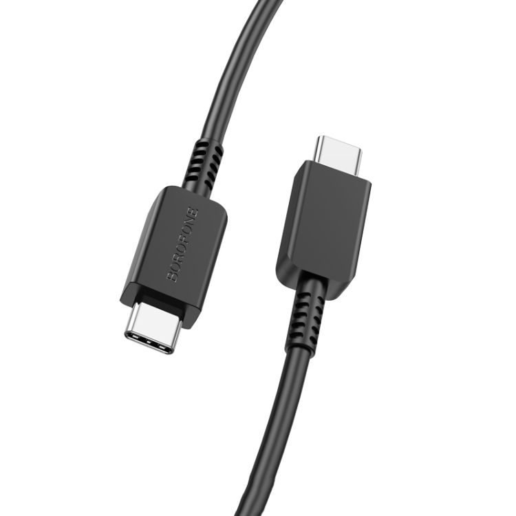 

Borofone BX69 1m 5A Type-C to Type-C Ultra Fast Charging Data Cable(Black)