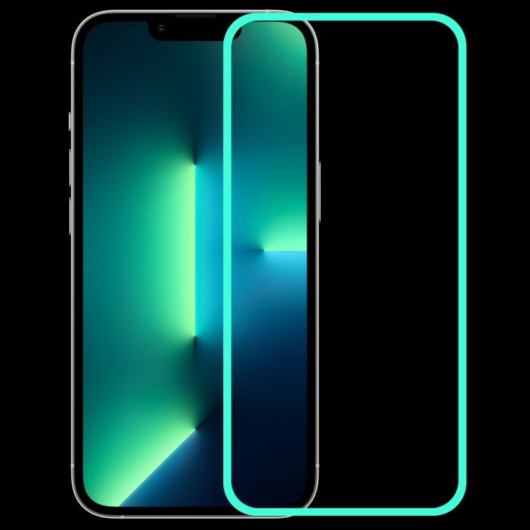

For iPhone 13 Pro Max Luminous Shatterproof Airbag Tempered Glass Film