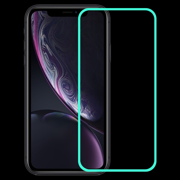 

For iPhone 11 / XR Luminous Shatterproof Airbag Tempered Glass Film