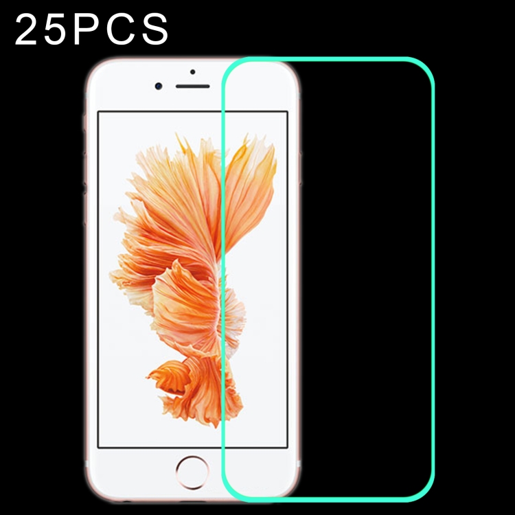 

25pcs Luminous Shatterproof Airbag Tempered Glass Film For iPhone SE 2022/SE 2020/8/7/6/6s