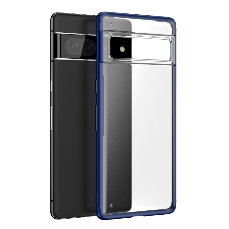 

For Google Pixel 7 Four-corner Shockproof TPU + PC Protective Case(Blue)