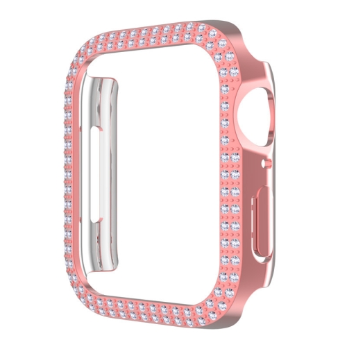 

Double-Row Diamond PC Watch Case For Apple Watch Series 8 / 7 41mm(Pink)