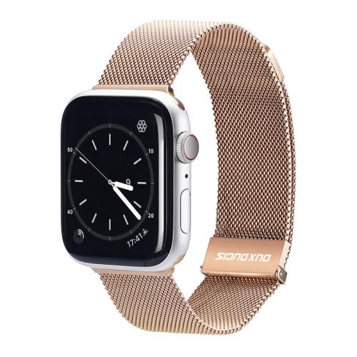 

DUX DUCIS Milanese Watchband For Apple Watch Series 9&8&7 41mm / SE 3&SE 2&6&SE&5&4 40mm / 3&2&1 38mm(Gold)
