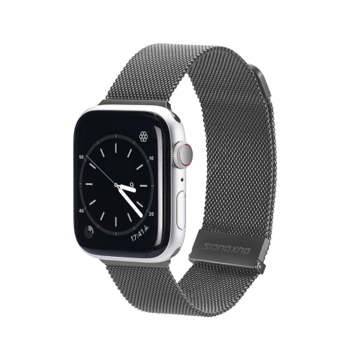 

DUX DUCIS Milanese Watch Band For Apple Watch Series 8&7 45mm / SE 2&6&SE&5&4 44mm / 3&2&1 42mm(Grey)