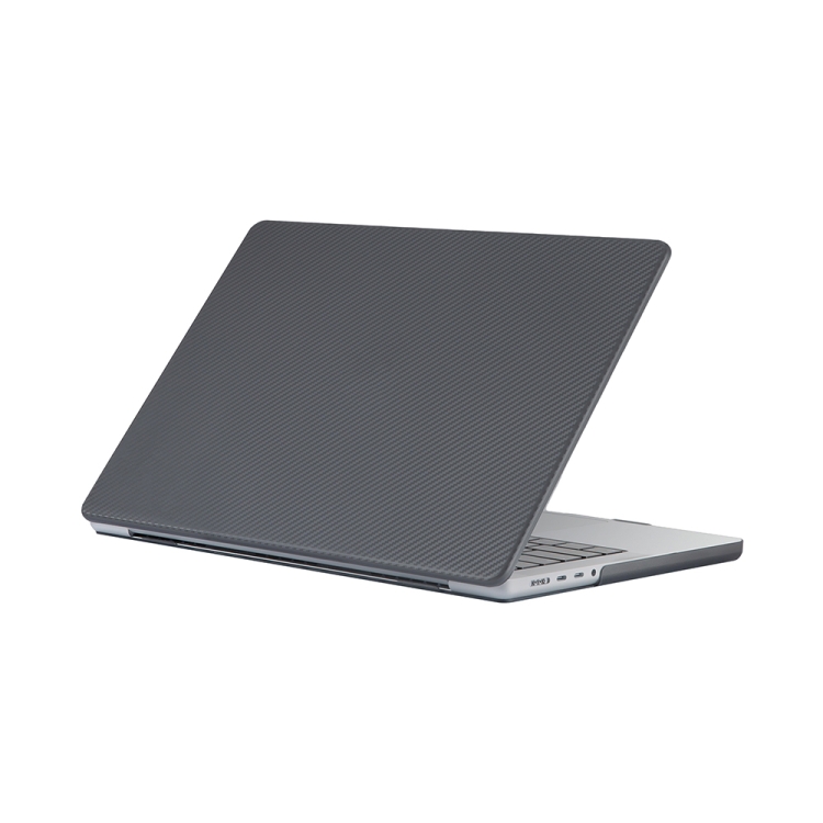 

Carbon Fiber Textured Plastic Laptop Protective Case For MacBook Pro 14.2 inch A2442 2021(Black)