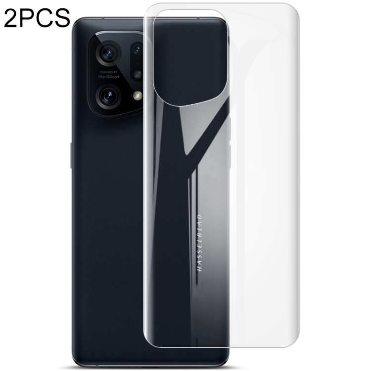 

For OPPO Find X5 2 PCS imak HD Hydrogel Film Phone Back Protector
