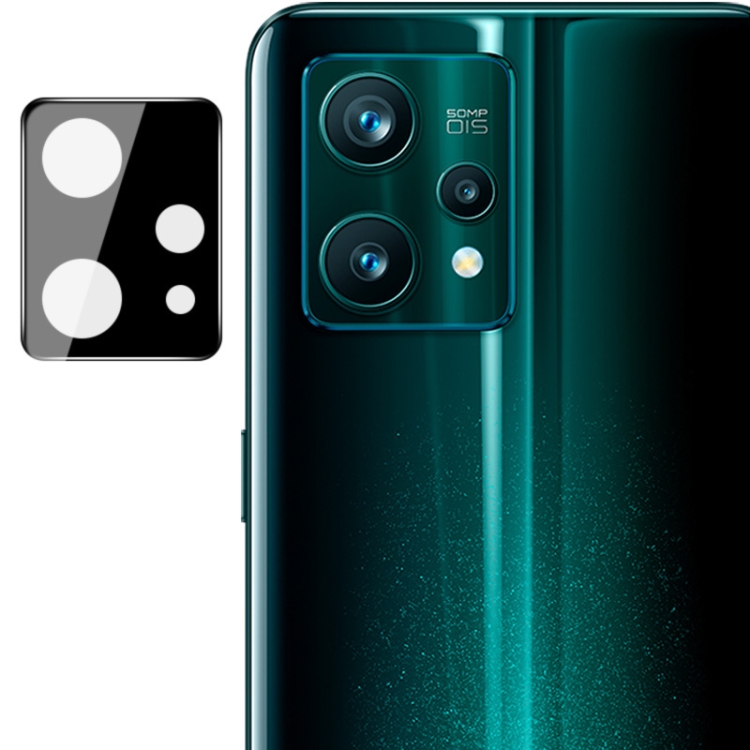 

For OPPO Realme 9 Pro+ 5G Global imak Integrated Rear Camera Lens Tempered Glass Film with Lens Cap Black Version