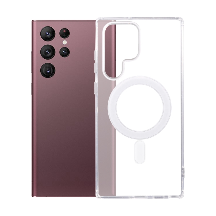 

For Samsung Galaxy S22 Ultra 5G PC + TPU Magsafe Phone Case(Transparent)