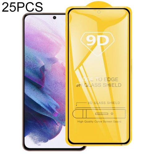 

For Samsung Galaxy S21+ 5G 25pcs Full Glue Screen Tempered Glass Film