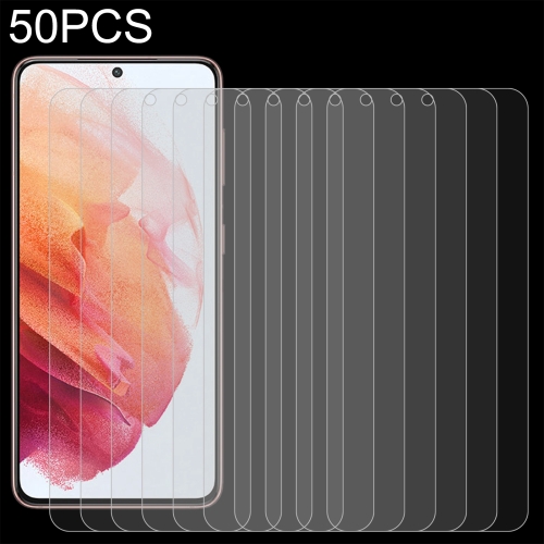 

50 PCS 0.26mm 9H 2.5D Tempered Glass Film For Samsung Galaxy S21 5G, Fingerprint Unlocking Is Not Supported
