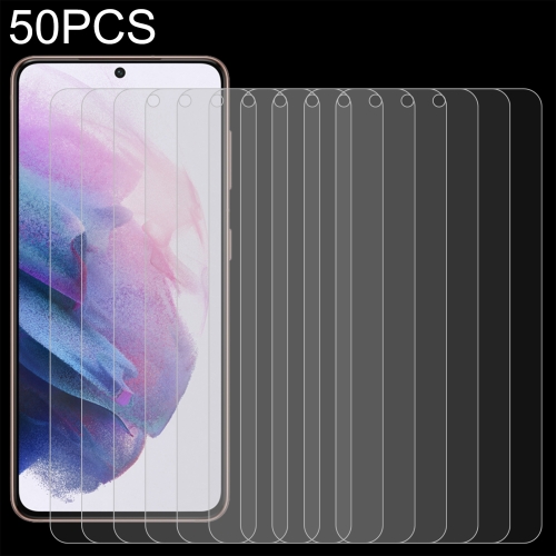 

For Samsung Galaxy S21+ 5G 50pcs 0.26mm 9H 2.5D Tempered Glass Film, Fingerprint Unlocking Is Not Supported