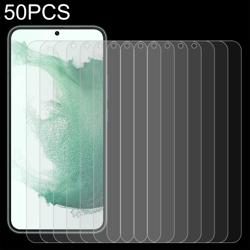 

50 PCS 0.26mm 9H 2.5D Tempered Glass Film For Samsung Galaxy S22+ 5G, Fingerprint Unlocking Is Not Supported