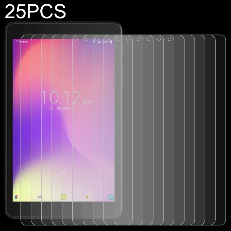 

25 PCS 9H 2.5D Explosion-proof Tempered Tablet Glass Film For Alcatel 3T 8 inch