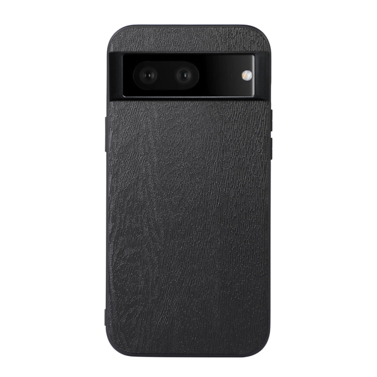 

For Google Pixel 7 5G Wood Texture PU Phone Case(Black)