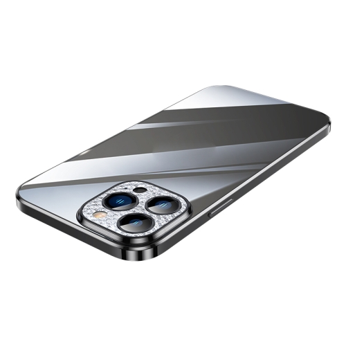 

SULADA Diamond Lens Protector Plated Frosted Case For iPhone 12(Black)